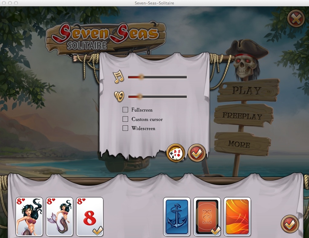 Seven Seas Solitaire 1.1 : Game Options