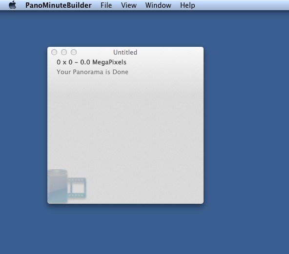 PanoMinute Builder 0.2 beta : Main window