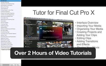 Tutor for Final Cut Pro X screenshot