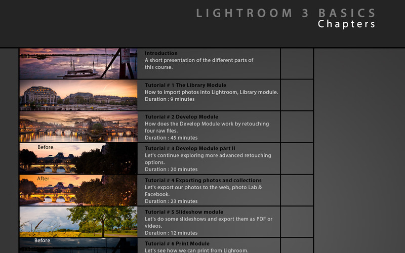 Learn Lightroom 3 Quickstart edition 1.1 : Learn Lightroom 3 Quickstart edition screenshot