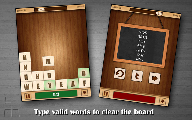 Letris 2: Word puzzle game 1.6 : Letris 2: Word puzzle game screenshot