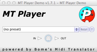 MT Player 1.7 : Main window