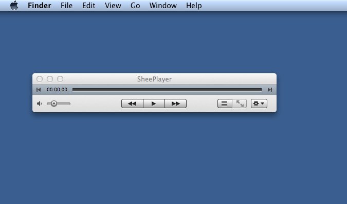 SheePlayer 1.0 : Main Window