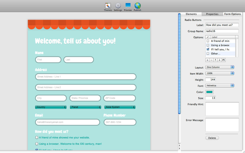 Web Form Builder 2.3 : Web Form Builder screenshot