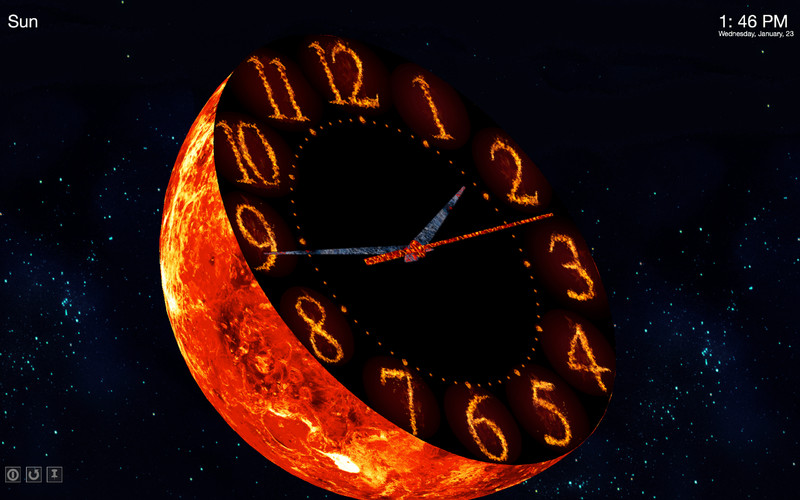 Planet Clocks 3D 1.0 : Planet Clocks 3D screenshot