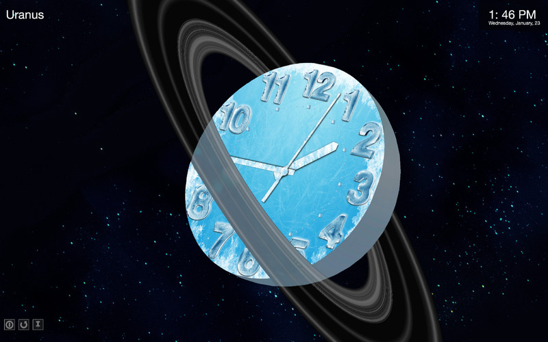 Planet Clocks 3D 1.0 : Planet Clocks 3D screenshot