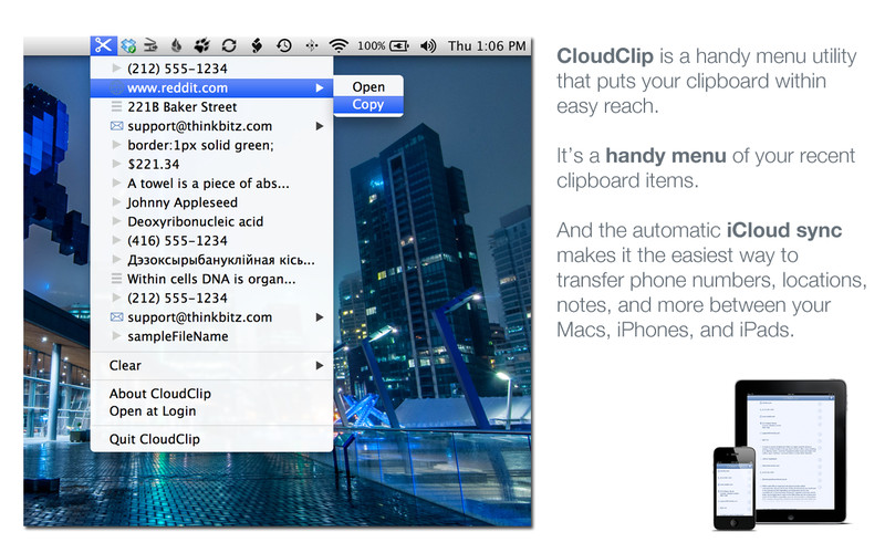 CloudClip Manager 1.1 : CloudClip Manager screenshot