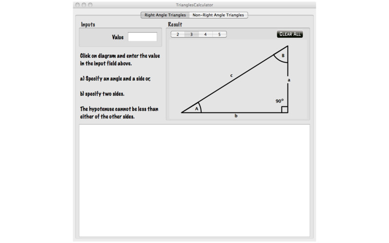 Triangles Calculator 1.1 : Triangles Calculator screenshot