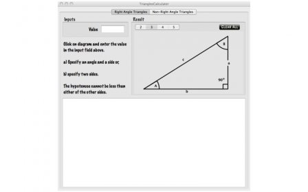 Triangles Calculator screenshot