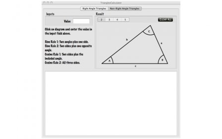 Triangles Calculator screenshot