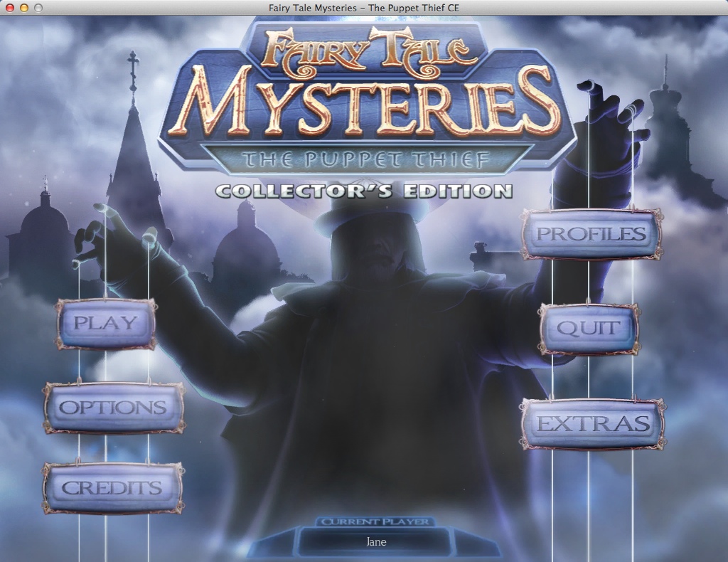 Fairy Tale Mysteries: The Puppet Thief Collector's Edition 2.0 : Main Menu