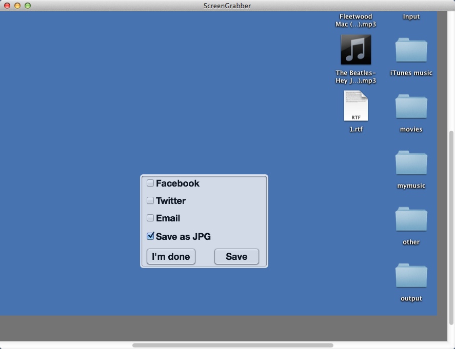 Screen Grabber - Desktop 1.0 : Exporting Screenshot