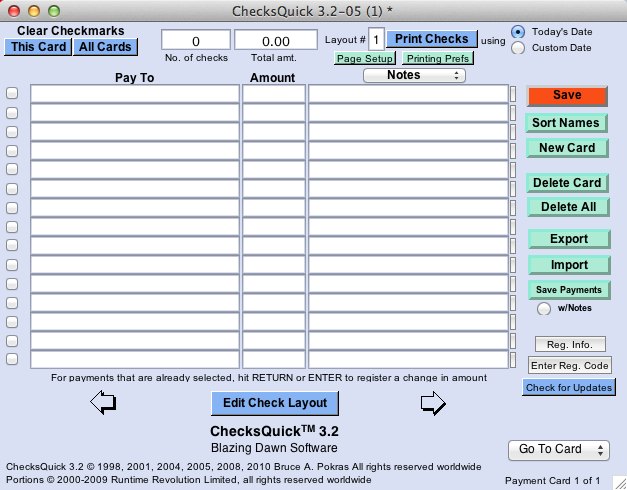 ChecksQuick 3.2 : Main window