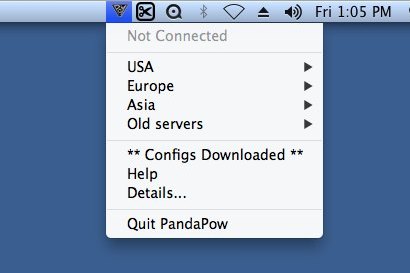 PandaPow 2.3 : Main window