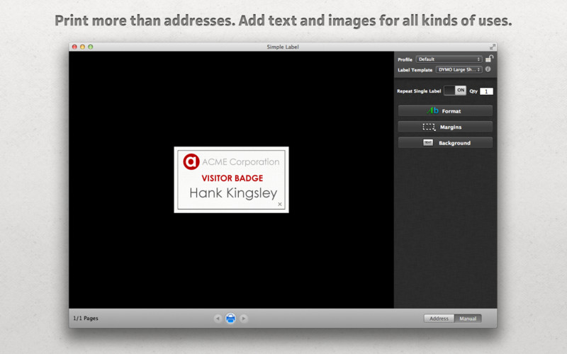 Simple Label 1.0 : Simple Label screenshot