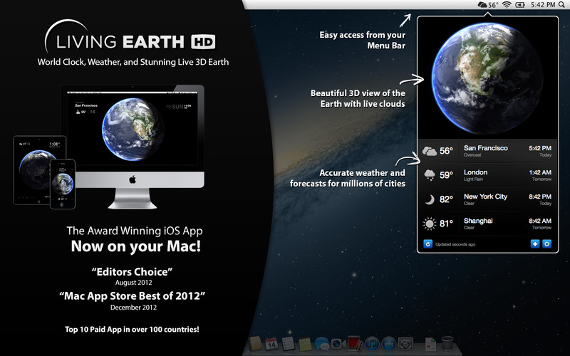 clock app for desktop background for mac