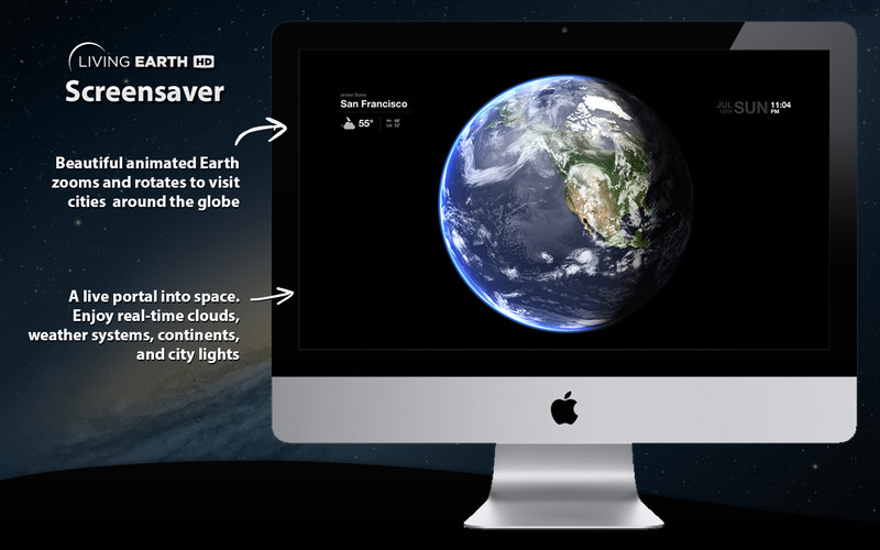 Living Earth HD - Desktop Weather & World Clock 1.1 : Living Earth HD - Desktop Weather & World Clock screenshot