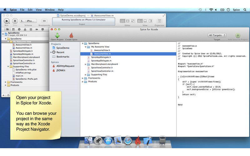 Spice for Xcode 1.1 : Spice for Xcode screenshot