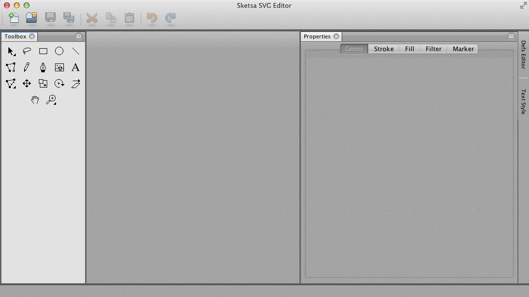 Sketsa SVG Editor 7.1 : Main window