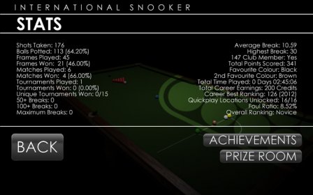 International Snooker 2012 screenshot