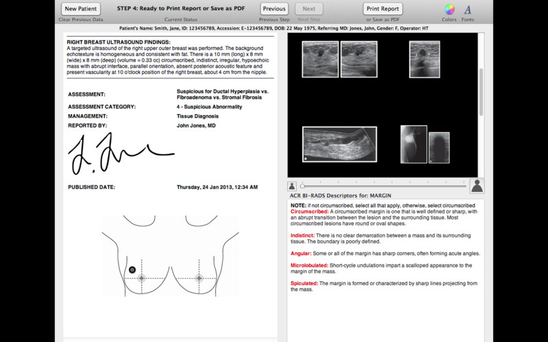Breast Imaging Reporting Tool 1.0 : Breast Imaging Reporting Tool screenshot