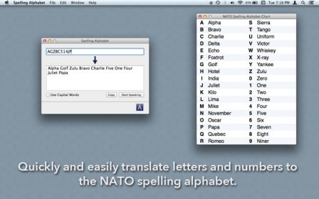 Spelling Alphabet screenshot
