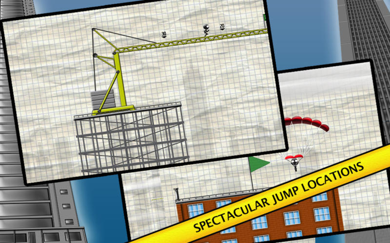 Stickman Base Jumper 1.4 : Gameplay