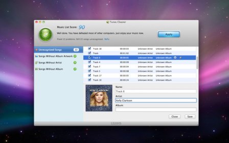 Tunes Cleaner screenshot