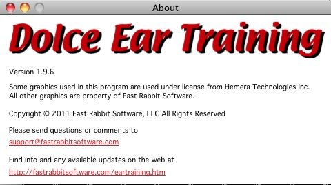 Dolce Ear Training 1.9 : About