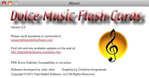 Dolce Music Flash Cards 5.1 : About