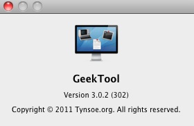 GeekTool 3.0 : About window