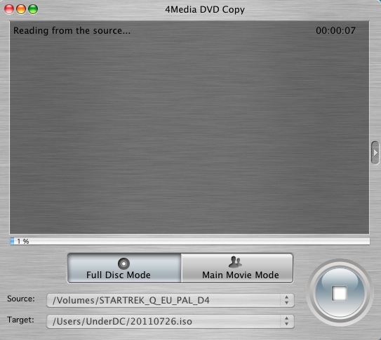 4Media DVD Copy 1.5 : Copying