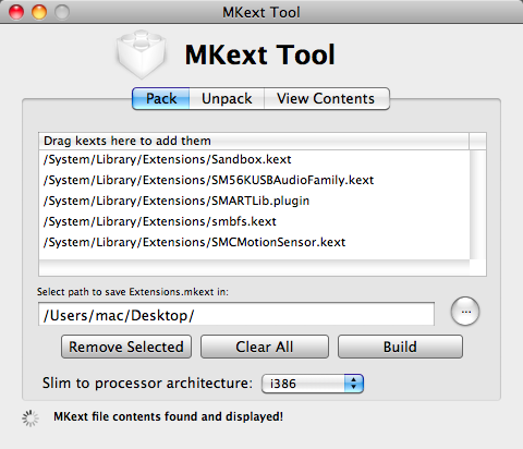 MKextTool 1.0 : Pack Mkext files