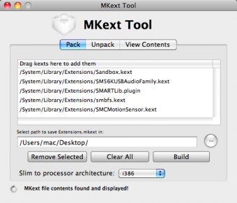 Pack Mkext files