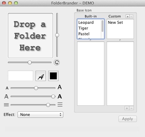 FolderBrander 2.3 : Main window
