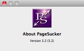 PageSucker 3.2 : About Window