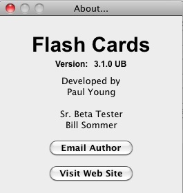 Flash Cards 3.1 : About