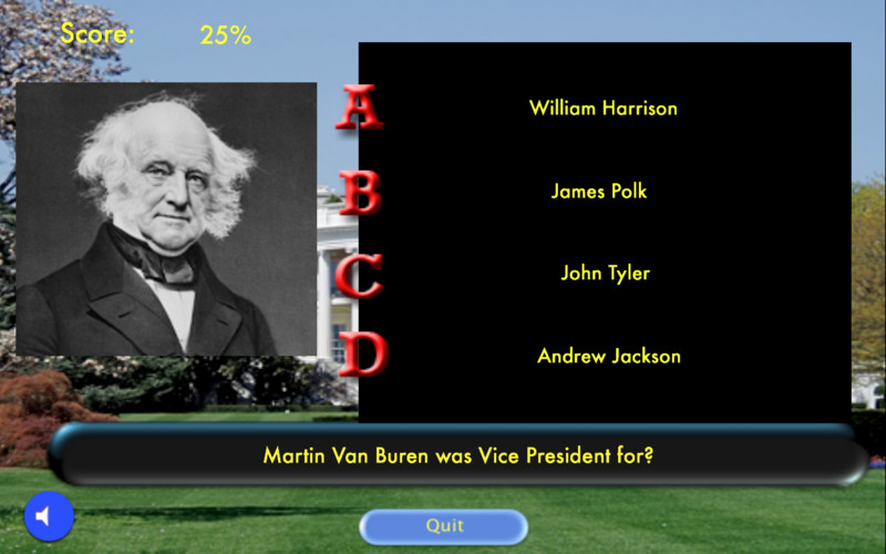 QuizOn Presidents & Vice Presidents 1.0 : QuizOn Presidents & Vice Presidents screenshot