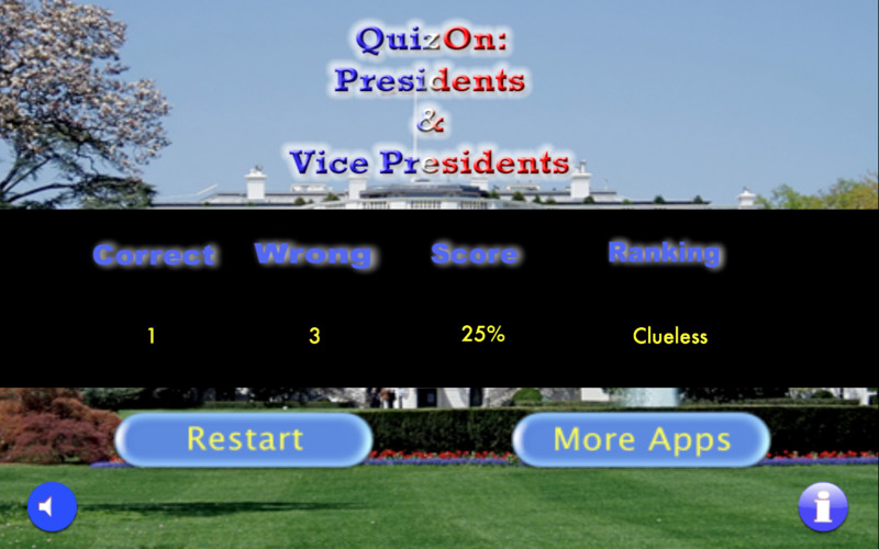QuizOn Presidents & Vice Presidents 1.0 : QuizOn Presidents & Vice Presidents screenshot