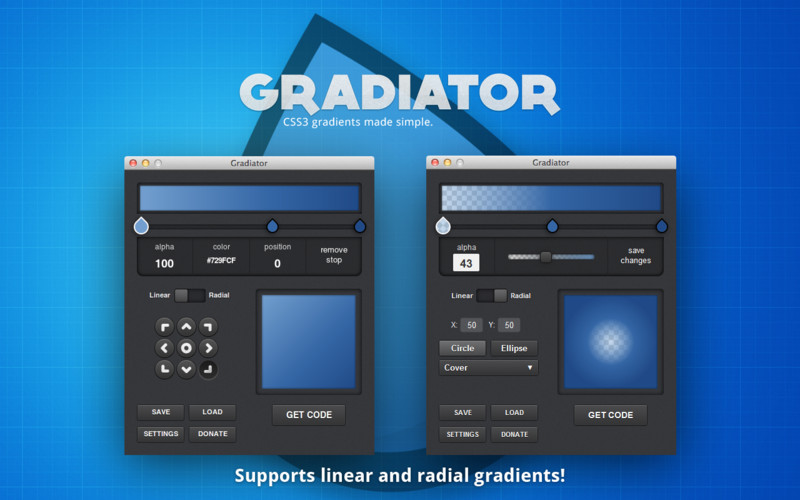 Gradiator 1.1 : Gradiator screenshot