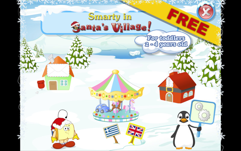Smarty in Santa's village FREE (3-6) 1.0 : Smarty in Santa's village FREE (2-4) screenshot