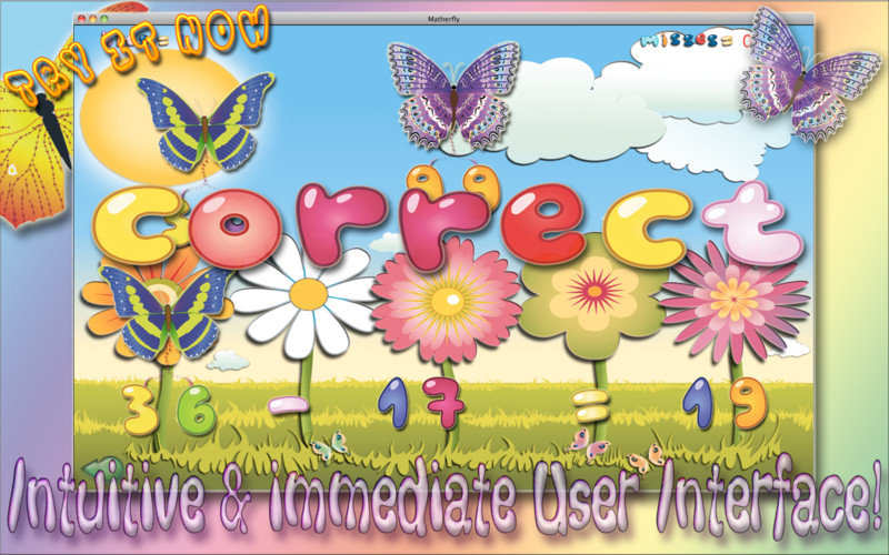 Matherfly - Learn Math with Butterflies! 1.0 : Matherfly - Learn Math with Butterflies! screenshot