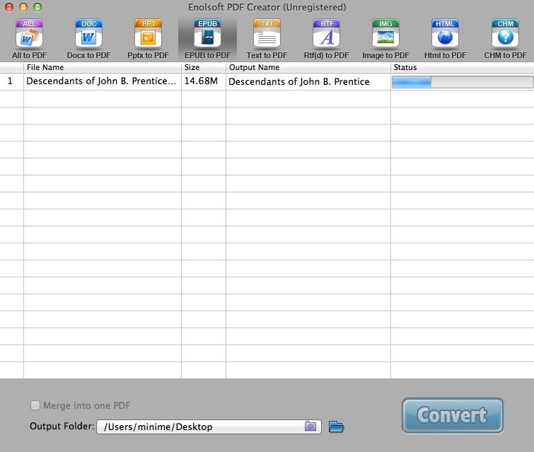 PDF Create 2.2 : Converting Input File
