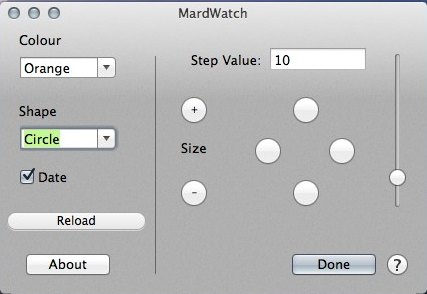 MardWatch 1.0 : Main window