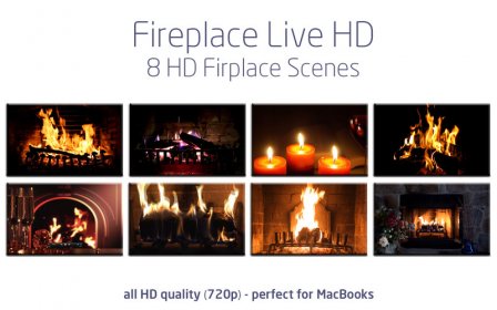 Fireplace live HD free screenshot