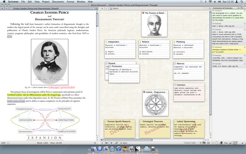 Scrivener 2.4 : Scrivener screenshot