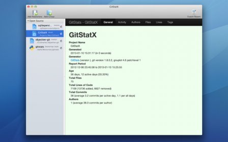 GitStatX screenshot