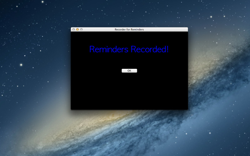 Recorder for Reminders 1.0 : Recorder for Reminders screenshot
