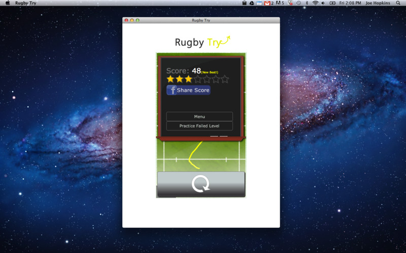 Rugby Try 1.0 : Rugby Try screenshot