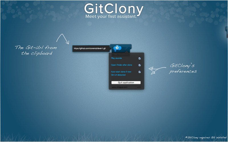 GitClony 1.2 : GitClony screenshot